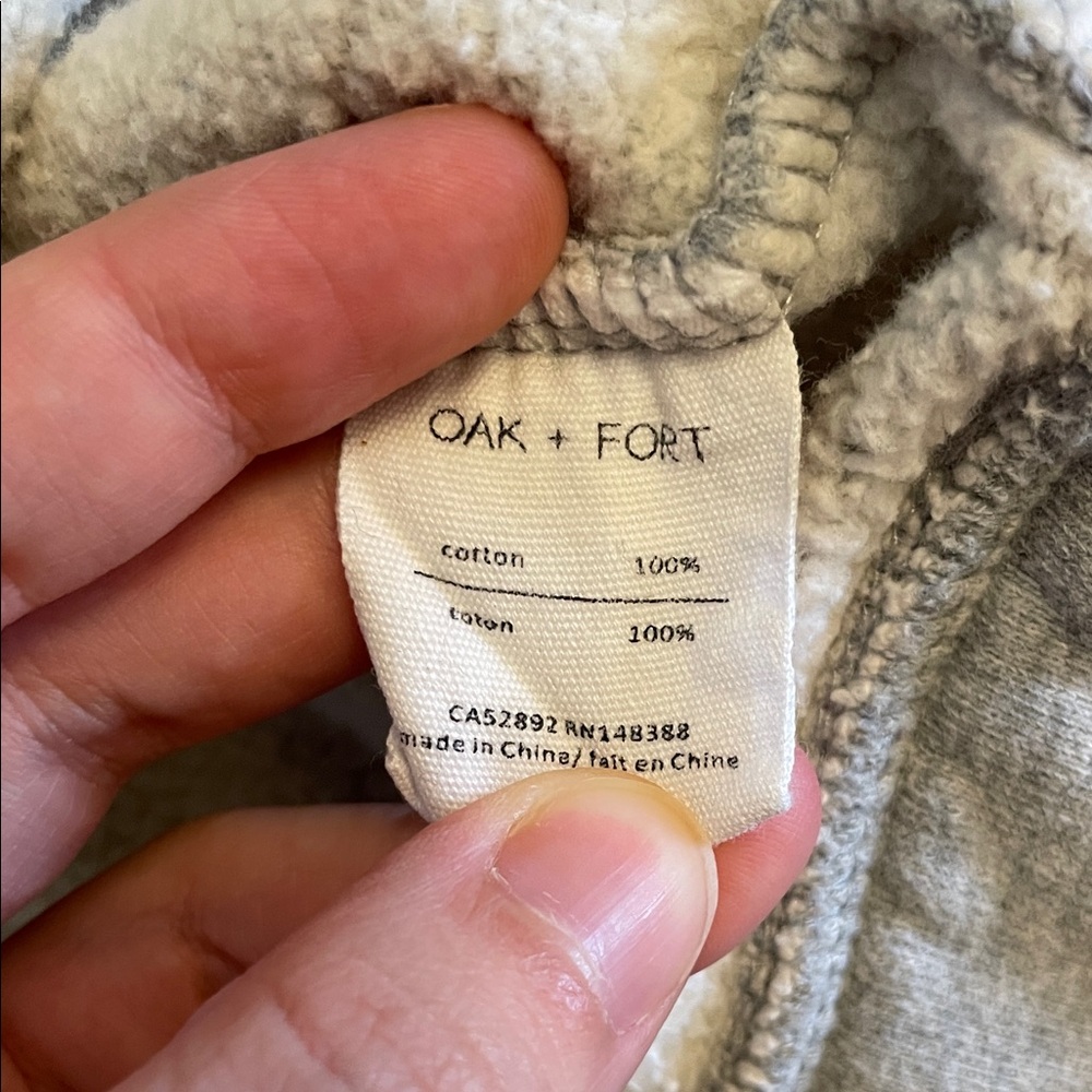 Oak & Fort Women's Cropped Cotton Hoodie Size S - Picture 6 of 6